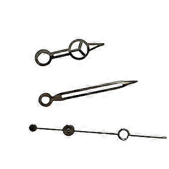 Jeu d'aiguilles lumineuses Dolly Green pour mouvement NH35/NH36, argent, 3 aiguilles de rechange