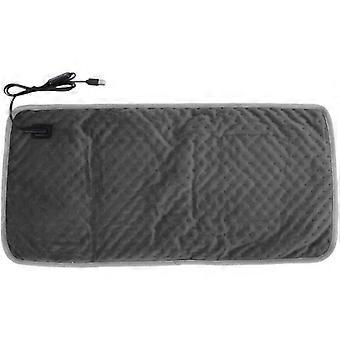 Coussin chauffant doux et confortable pour animaux de compagnie, multifonctionnel, alimenté par USB, portable, électrique, pour chiens, pour la maison et le camping, gris