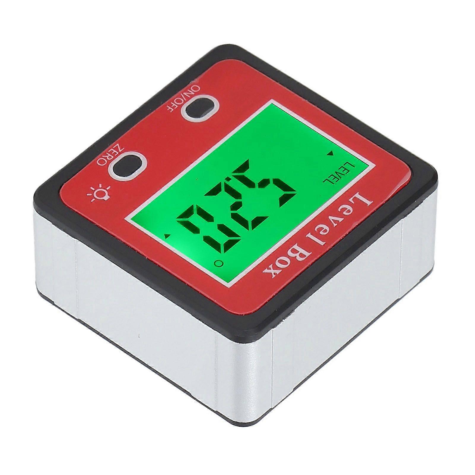 Digital Level Box LCD Display Angle Finder High Accuracy Inclinometer Workpiece Measuring Tool