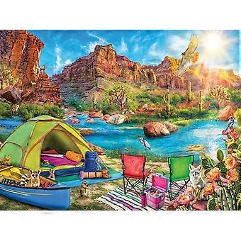 Canyon Camping jigsaw puzzle game for adults and kids XI-0610