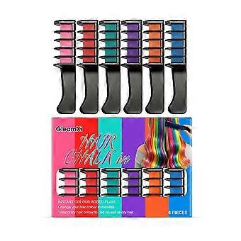 Gleamxi Natural Color Temporary Hair Comb Set with Case, Fashionable Hair Cream for Even Coverage and Easy Dyeing