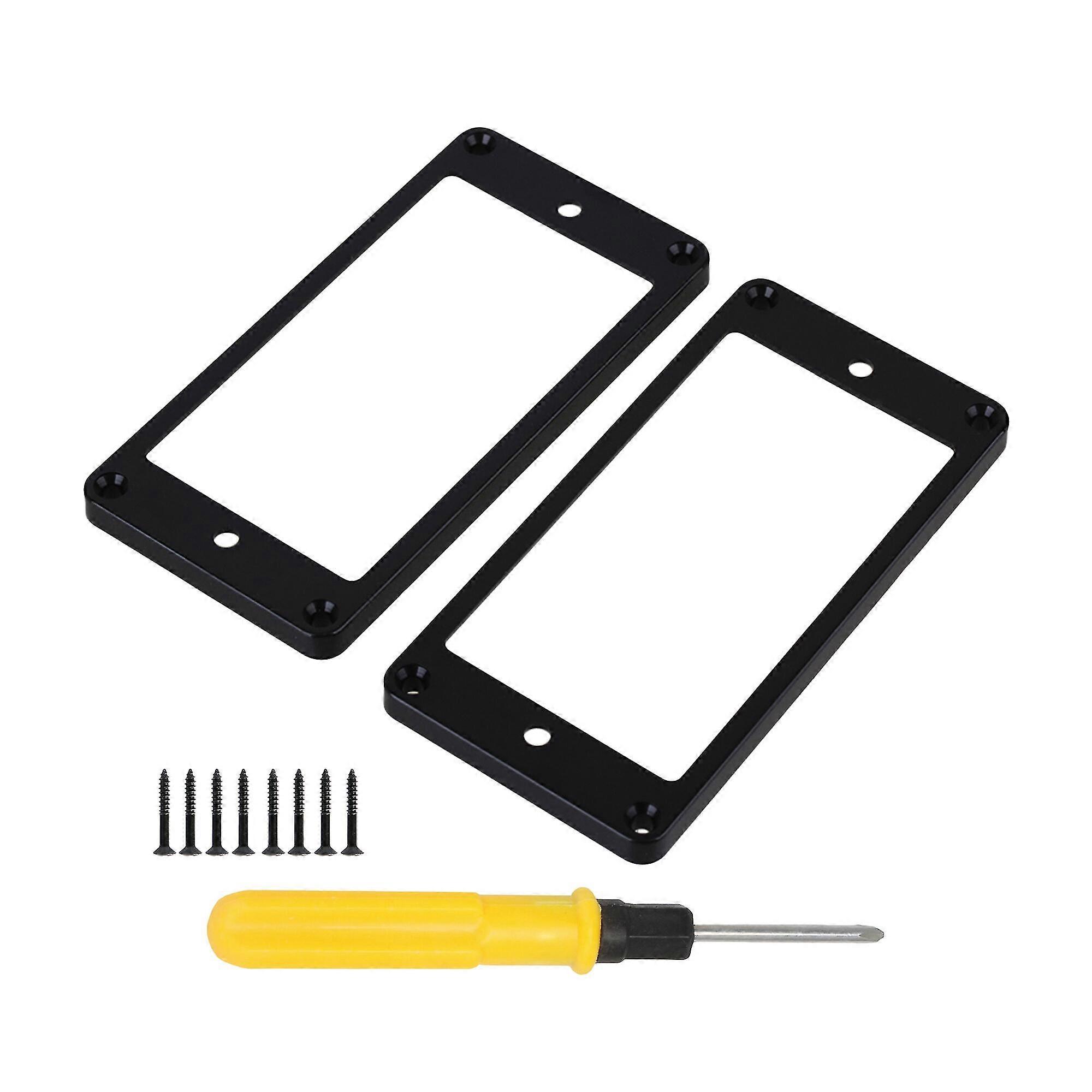 Black Guitar Pickup Frame Replacement Set