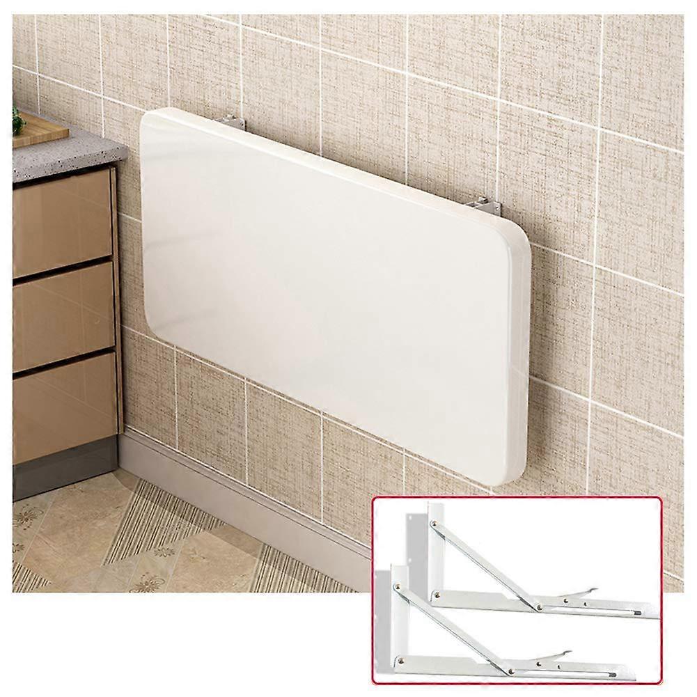 Wall Mounted Folding Table Drop Leaf Desk, SpaceSaving Workbench for Home Office Kitchen Laundry