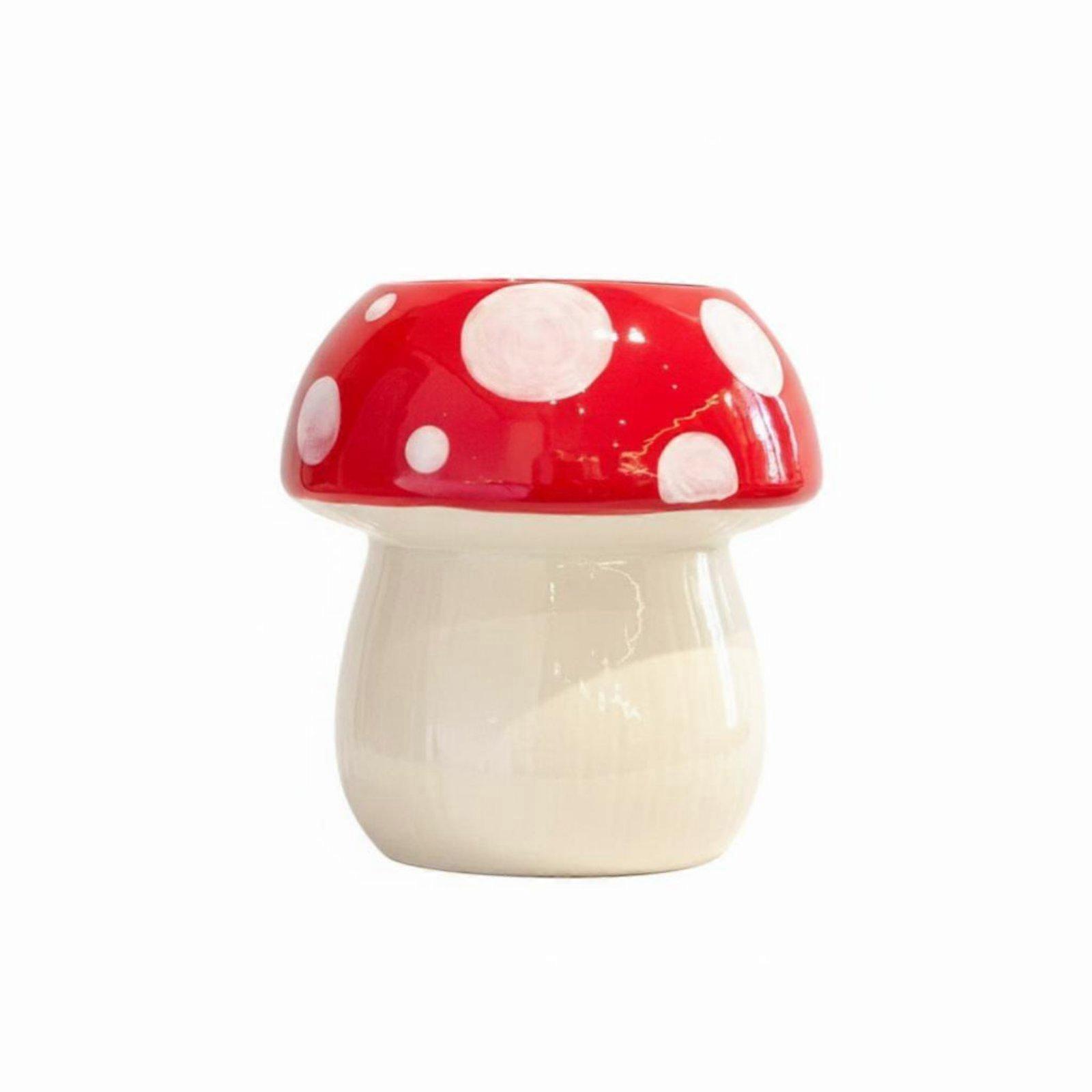toadstoolShaped container Cute visually pleasing Lidded toadstool container