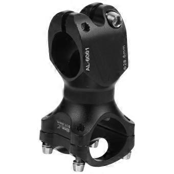Zinc Alloy Mountain Bike Riser Handlebar Stem for Bike 1Pcs Black Durable