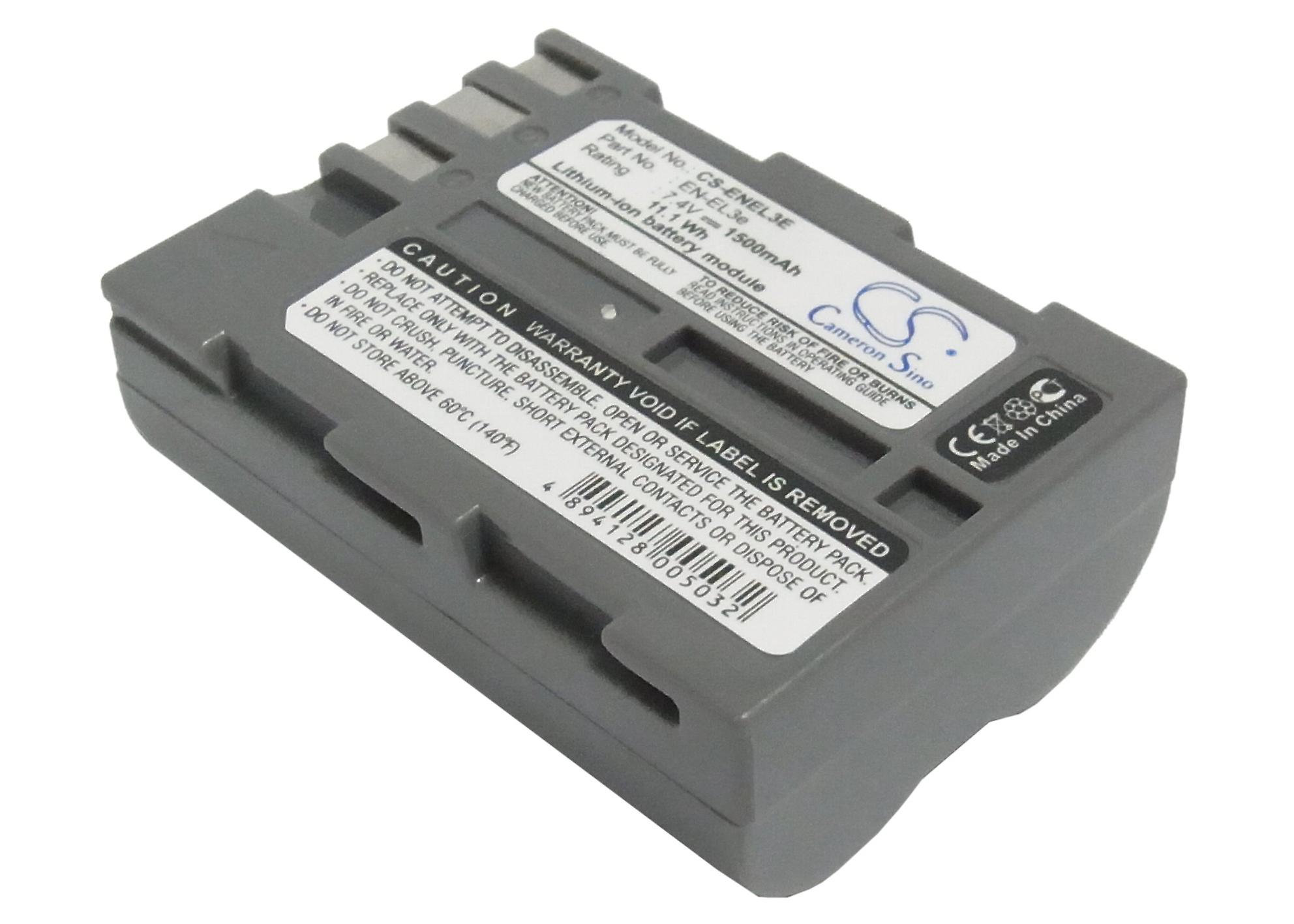 适用于尼康 D100 D200 D300 D300S D50 D70 D700 D70s D80 D90 EN-EL3e 的电池 1500mAh