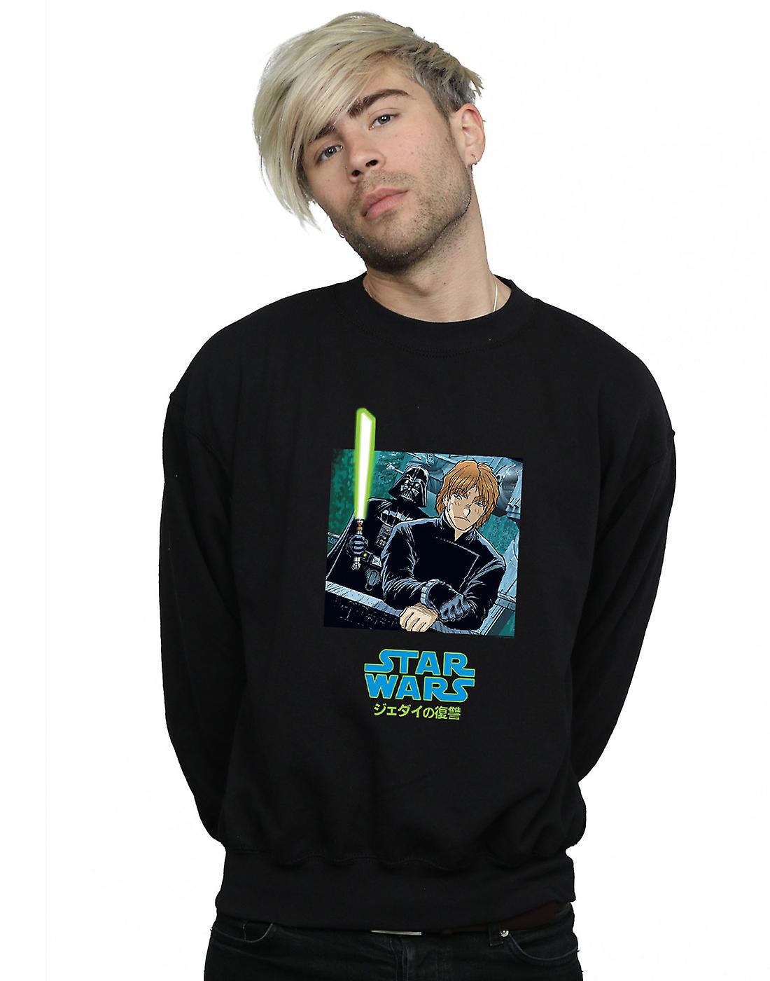 Hombre Star Wars Vader y Luke Anime sudadera