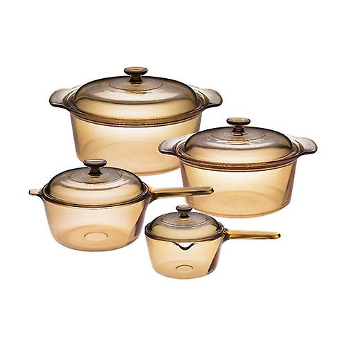 Amber set 4 pieces 2 saucepans and 2 saucepans 4 units