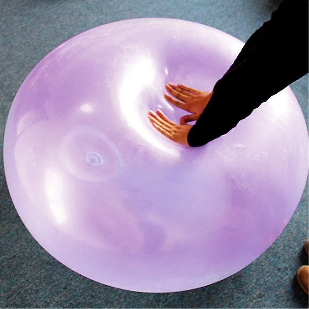 40Cm Purple Inflatable Balloon Ball Plastic Tube For Fun