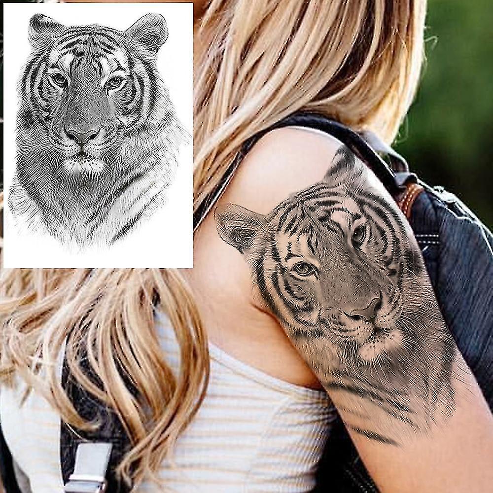 HLZ170 Large Size Waterproof Temporary Tattoo Sticker Of Animals Like Tiger Wolf