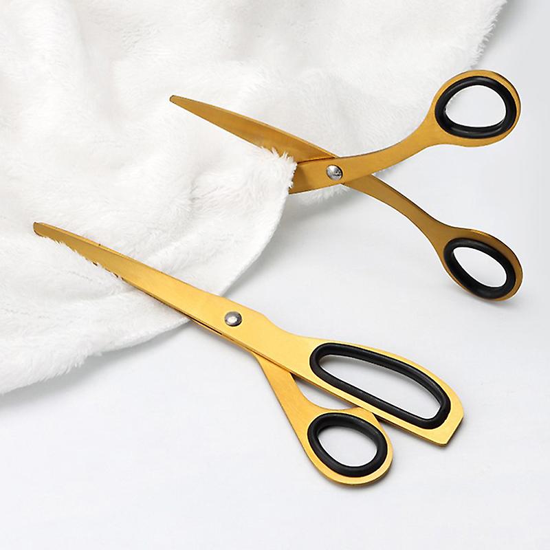 Nordic Asymmetric Scissors Stainless Steel Golden Scissors Craft Scissors