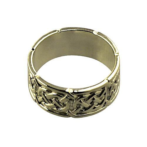 18ct Gold 8mm Celtic Wedding Ring Size Q