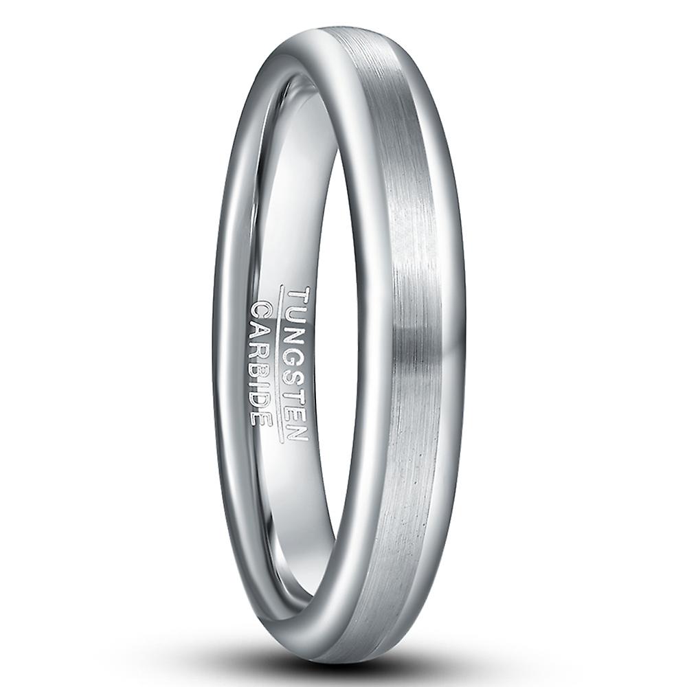 4mm Width Men's Tungsten Carbide Steel Ring