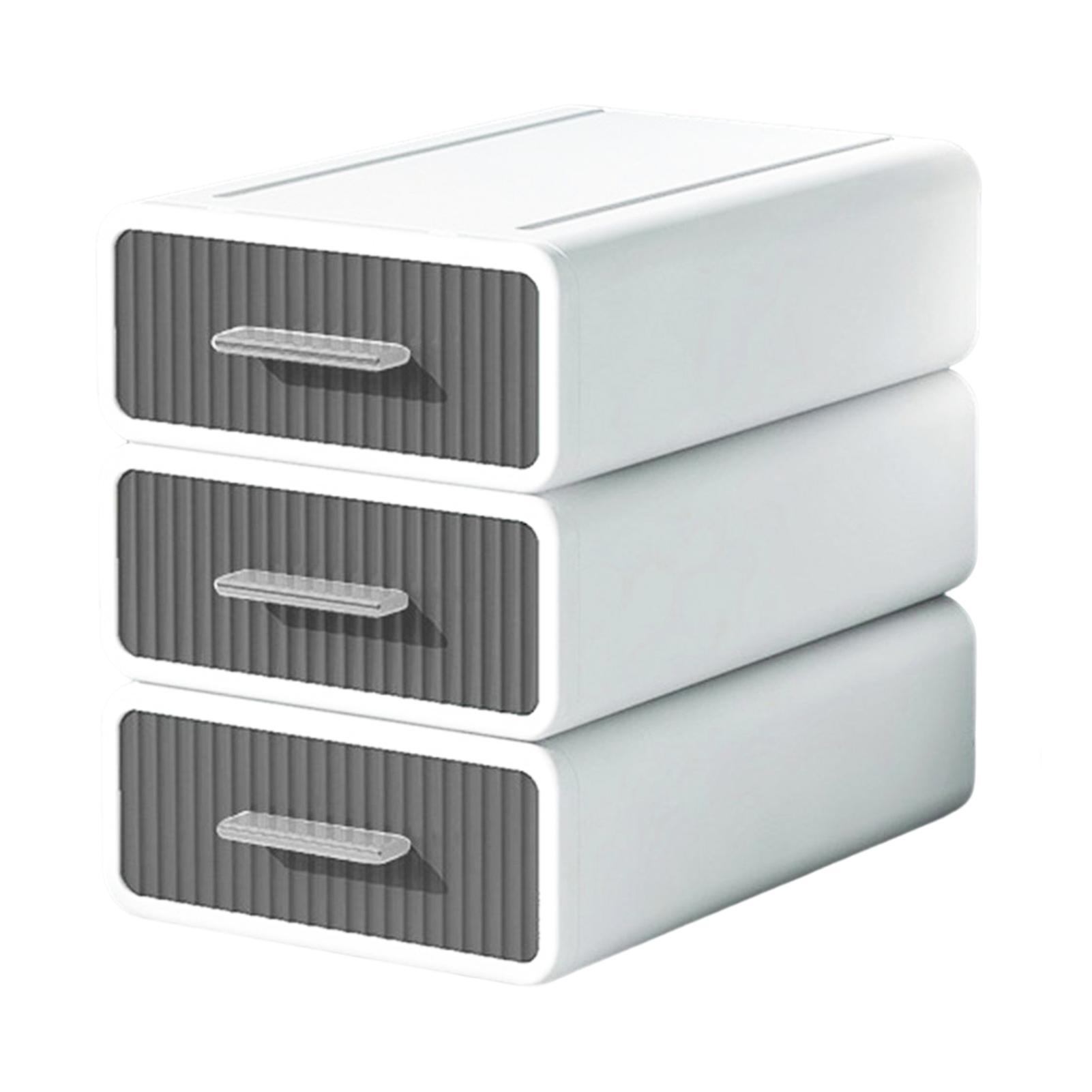 Stackable Office Storage Box Waterproof Durable Makeup Bin