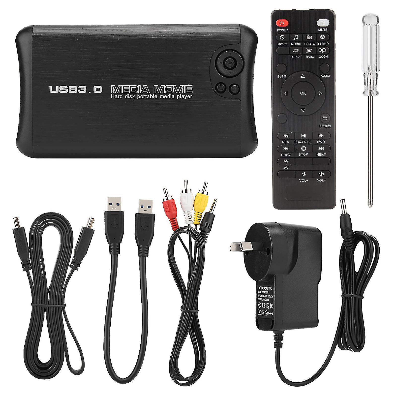 HD Media Player Support HDMI/AV Output Box Chip Master Chipset 80G Memory F10 100-240V(AU)
