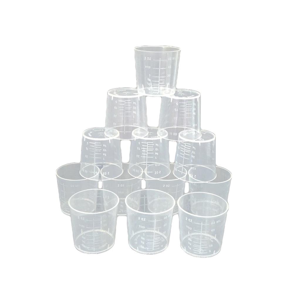 25Pcs 60ml Plastic Measuring Cup Kitchen Cups Baking Cooking Tool Digital Measuring Cup