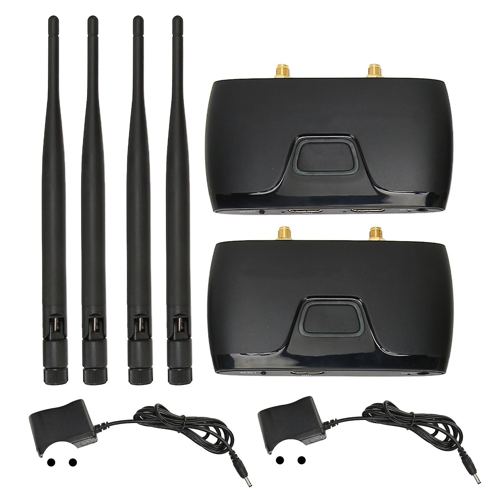 Wireless HD Multimedia Extender 656ft Dual Antenna 2.4G/5G AV Transmitter EU Plug