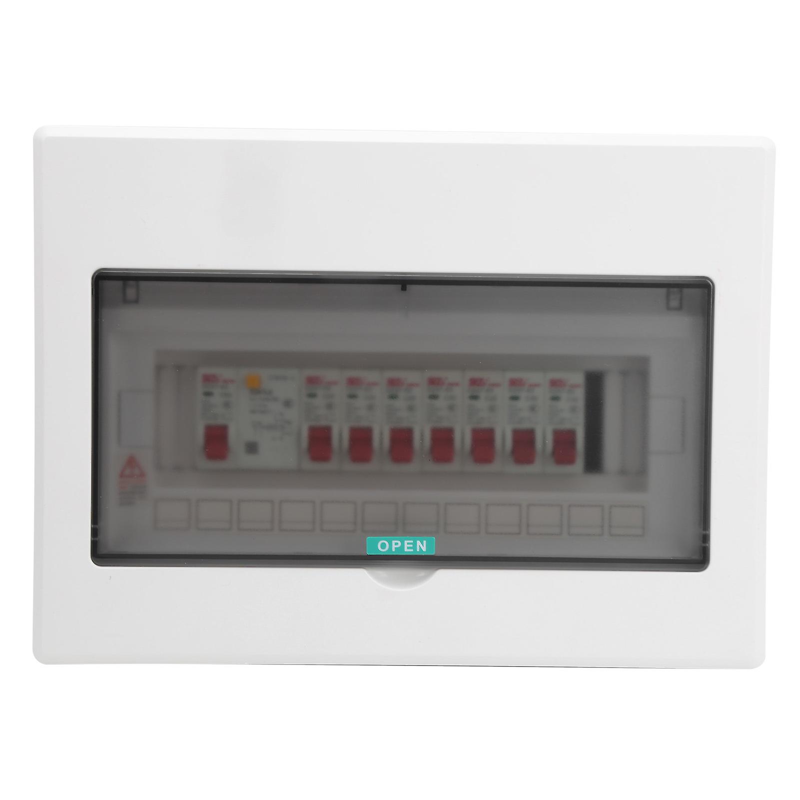 Electric Lighting Distribution Box 7-Way Plastic with 1P Leak Protection Switch 63A