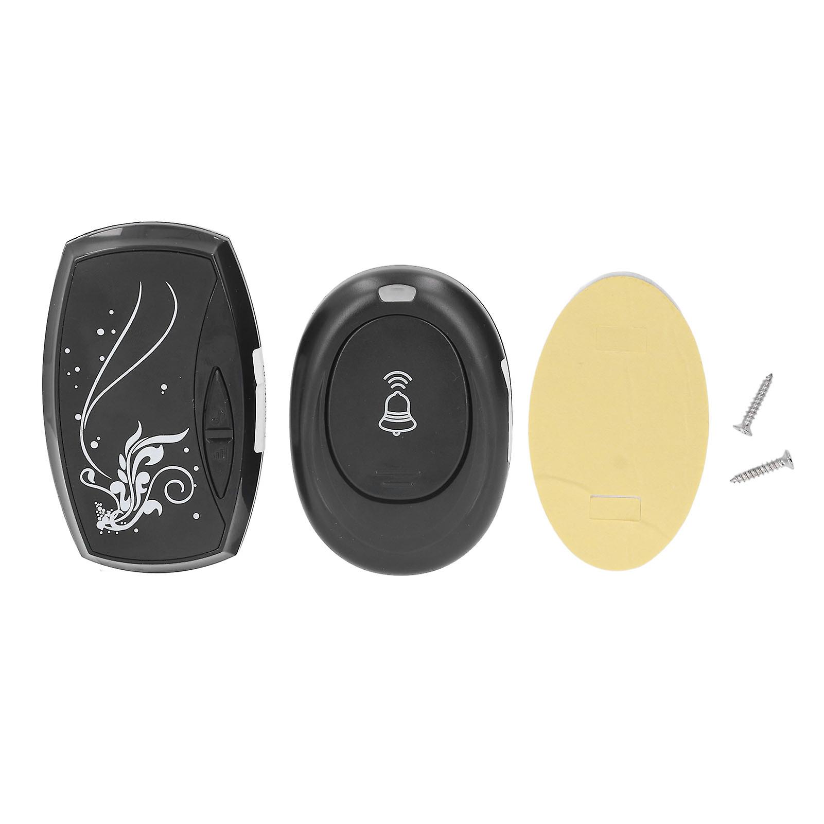 LEDフラッシュライトリモコン付きワイヤレスドアベル音楽ドアベルホームドアベルリンガーEUプラグ180-250V