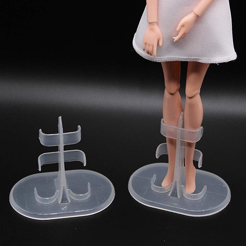 Small Doll Stands Plastic Doll Display Supports Universal Design Drop Resistant Suitable for Most 18