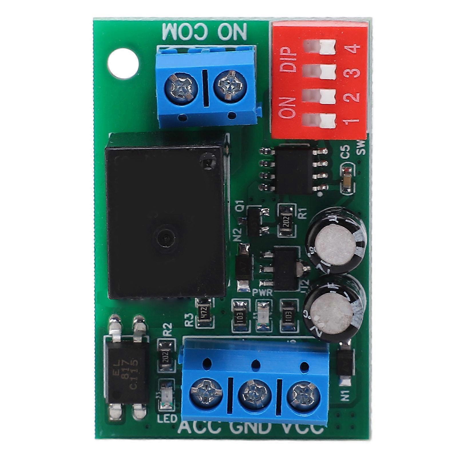 Trigger Delay Power Off Switch Relay Module ACC Port PCB Board Power Distribution Control DC12V