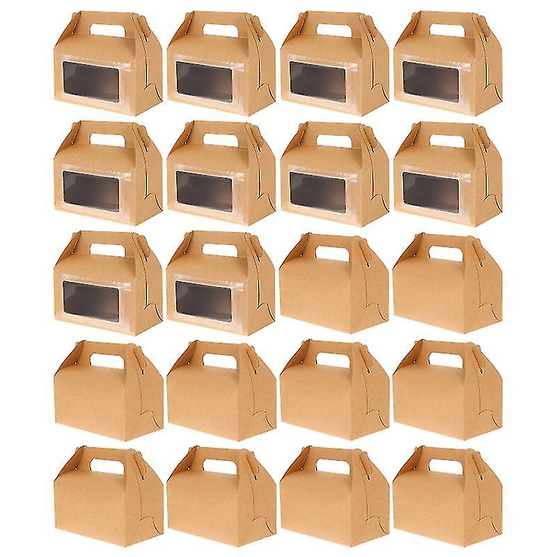 20pcs Kraft Paper Cake Box