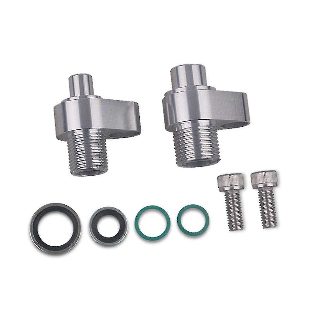 Ac Compressor Adapter With Sealing & Screws Aluminum Alloy For 10s17f 10s20f