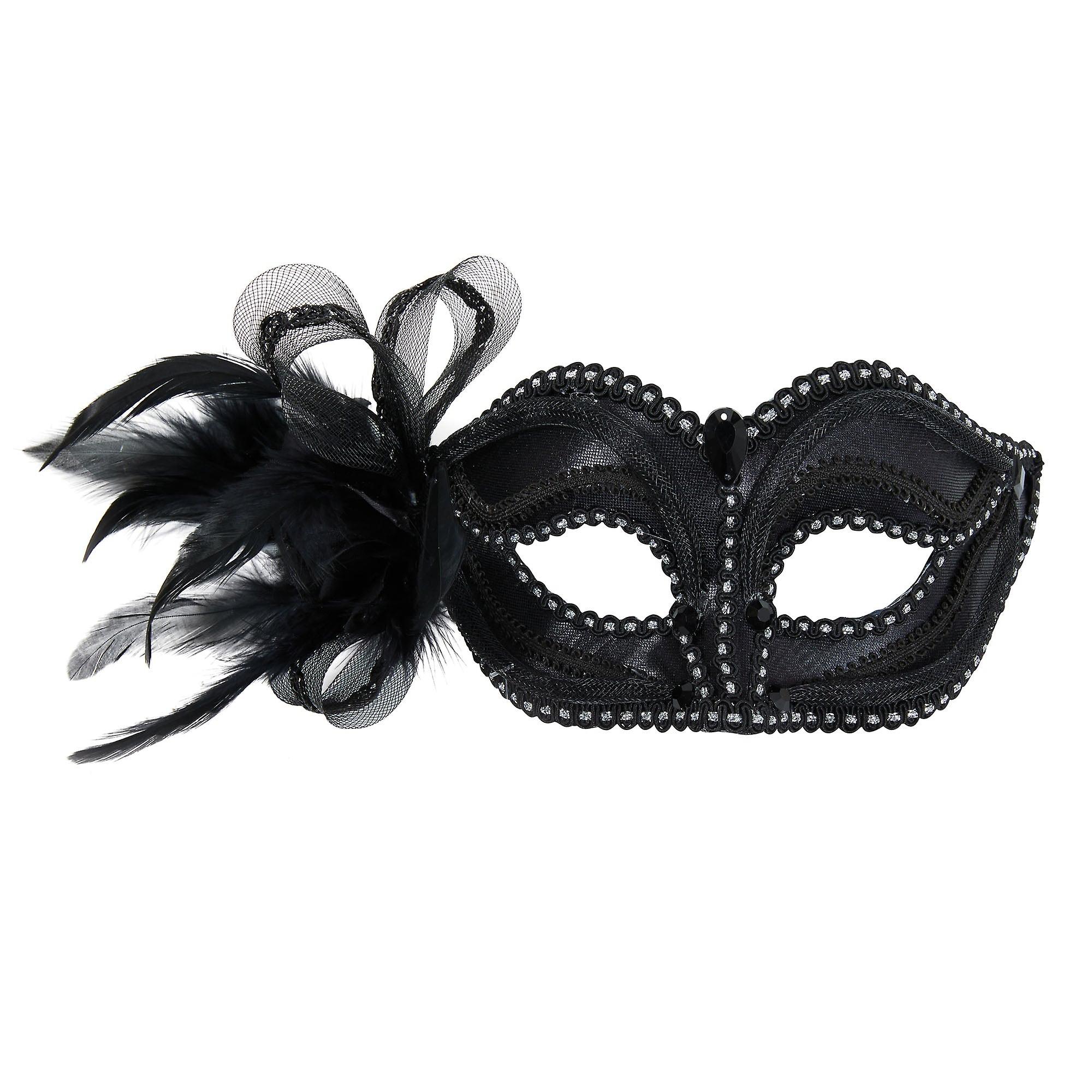 Black Mask With Side Decoration Em811