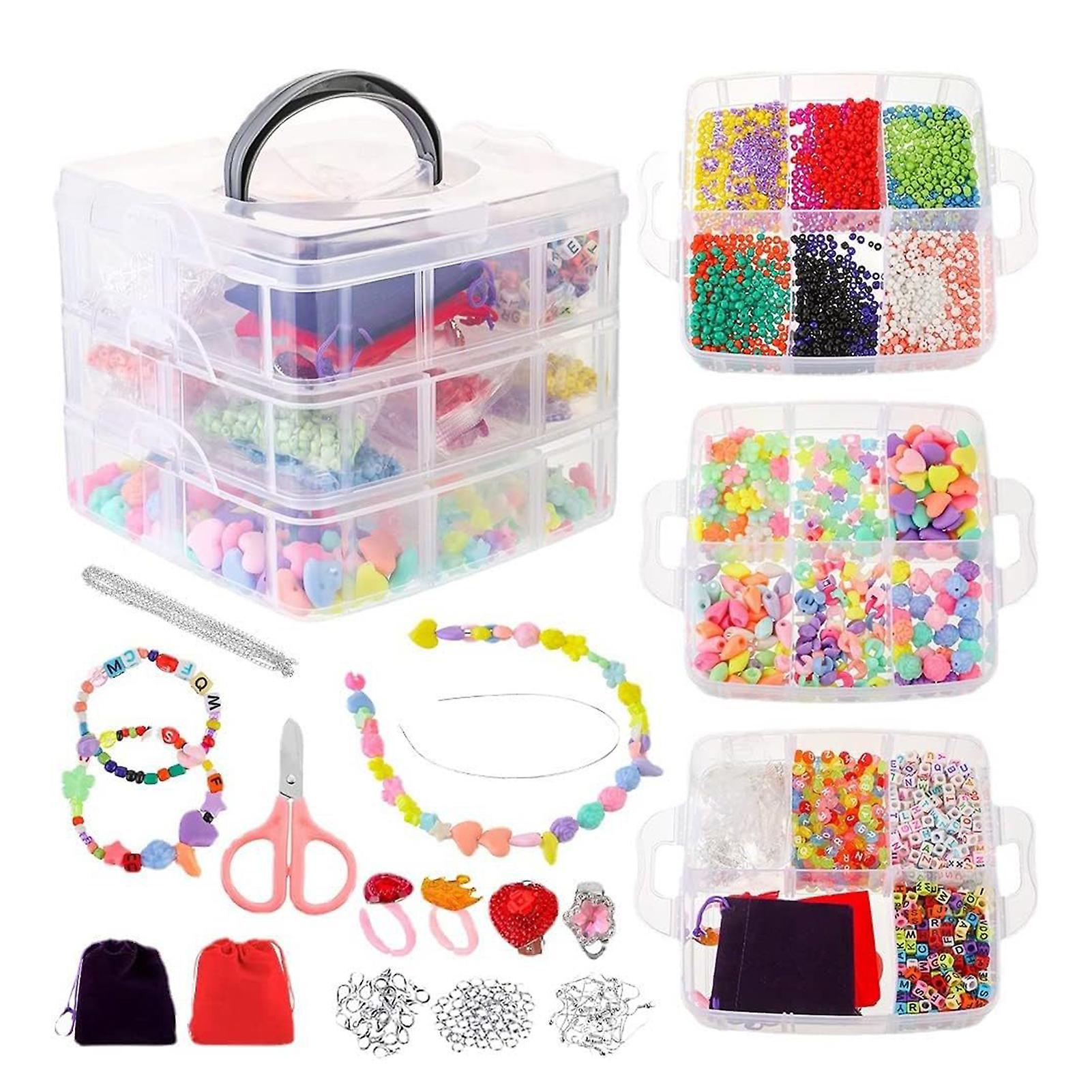 Beading Hand Tools With Storage Box Multifunctional Portable Beaded Materials For Party