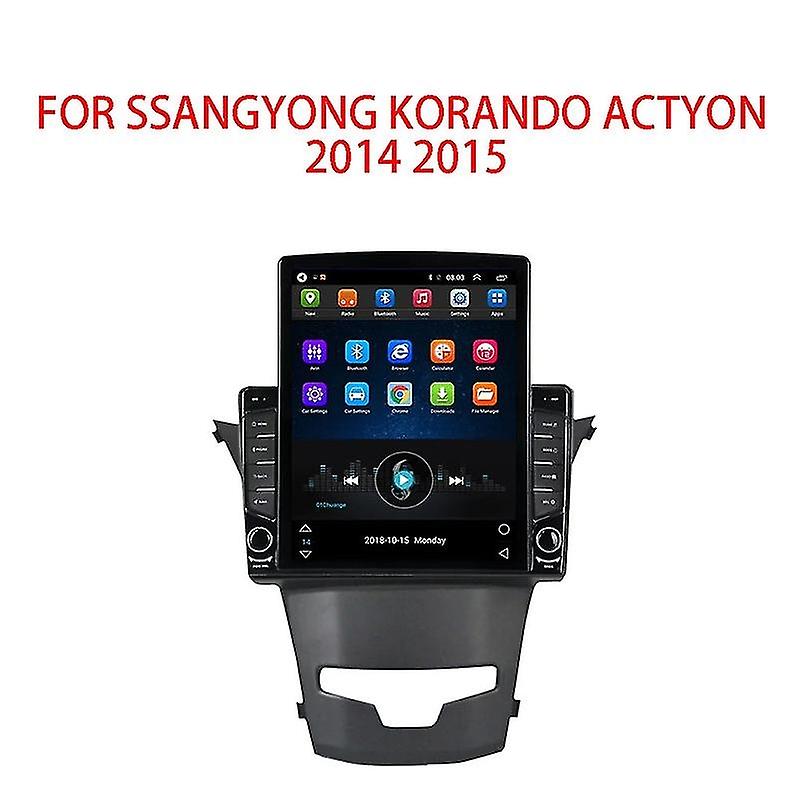 9.7" Android For SsangYong Korando Actyon 2014 2015 Tesla Type Car Radio Multimedia Video Player GPS
