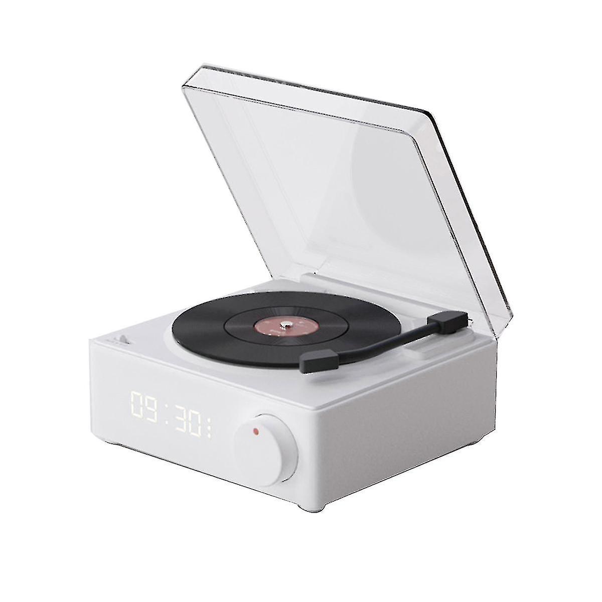 Functal Tooth Ser Alarm C Vinyl Record Player Desktop Sound Box For Bedroo