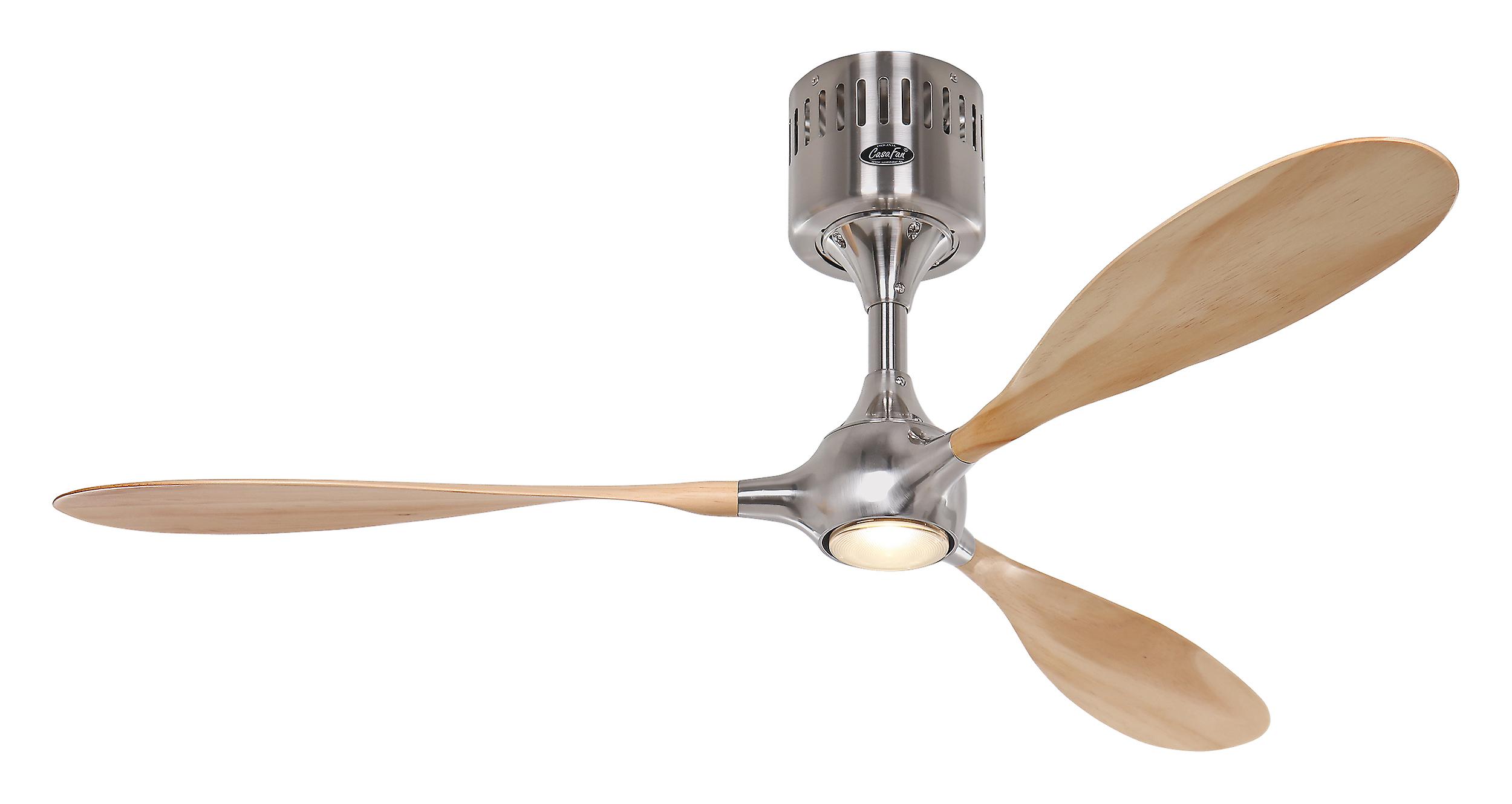 Ceiling fan Helico Paddel Chrome / Beech with remote