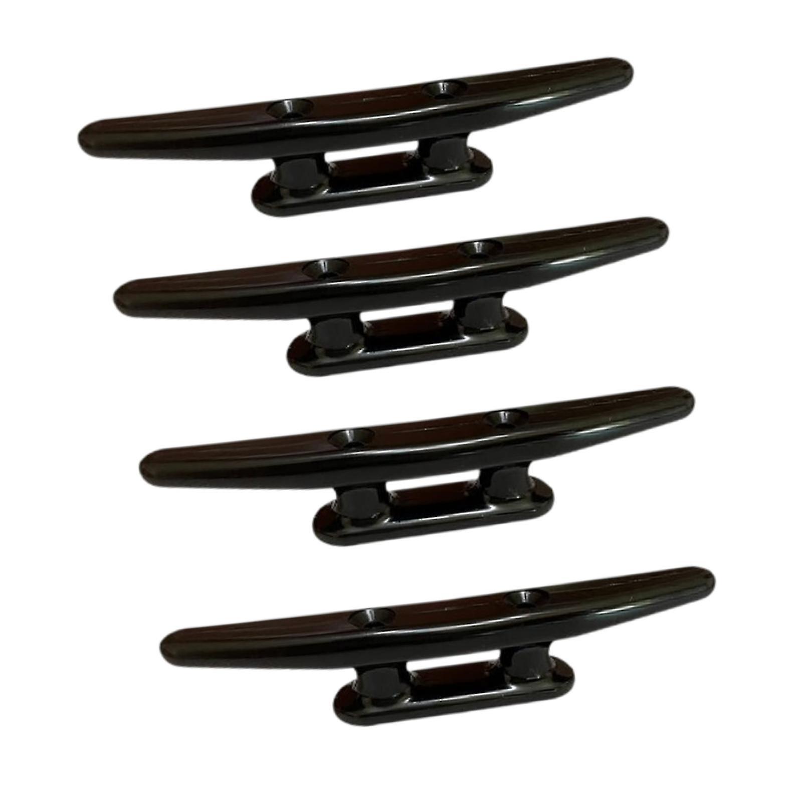 4x Generic Boat Cleats 6 inch Easy to Install Accessories Marine Dock Cleats