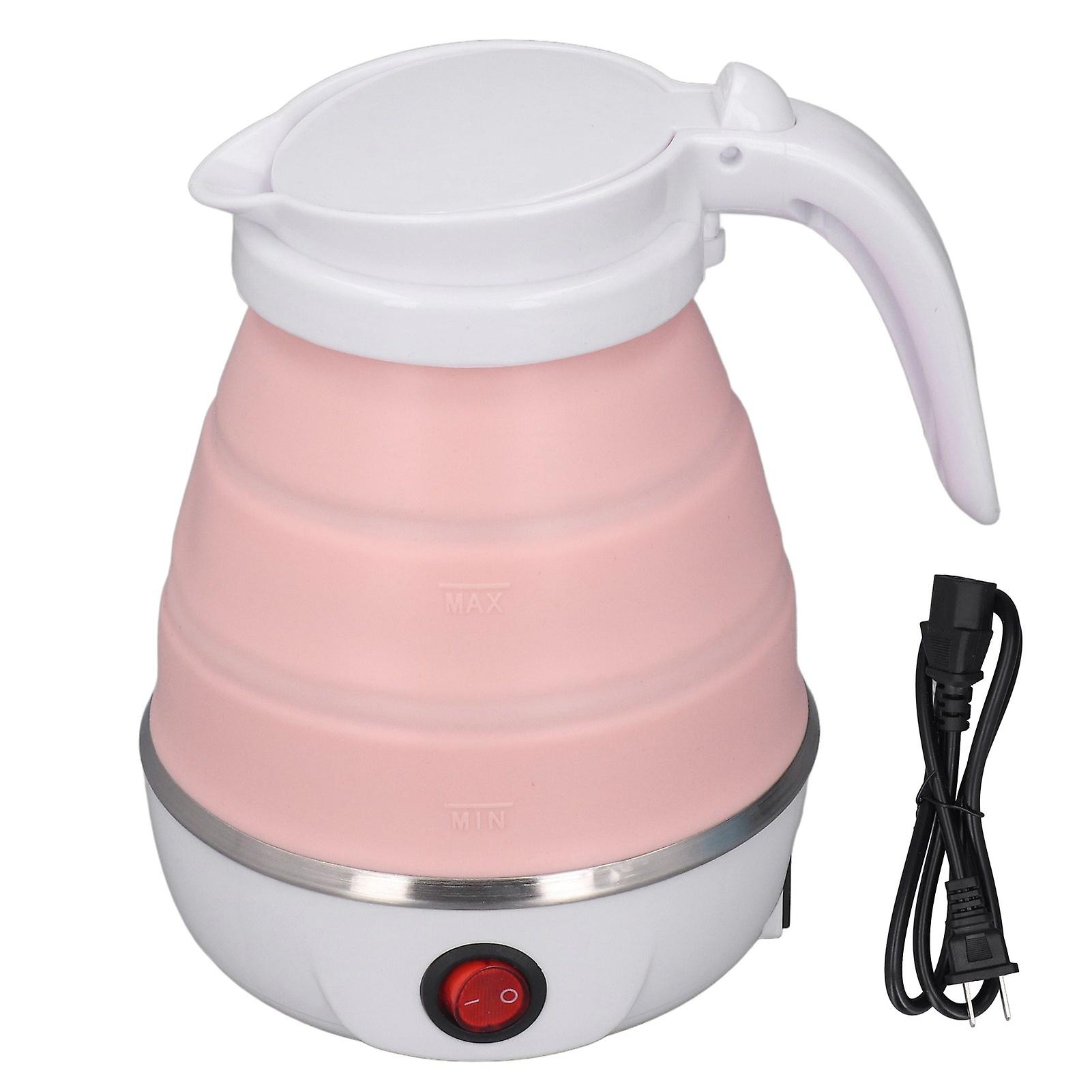 Portable Foldable Electric Kettle Collapsible Travel Water Boiler with Detachable Power Cord Fast Boiling Lightweight