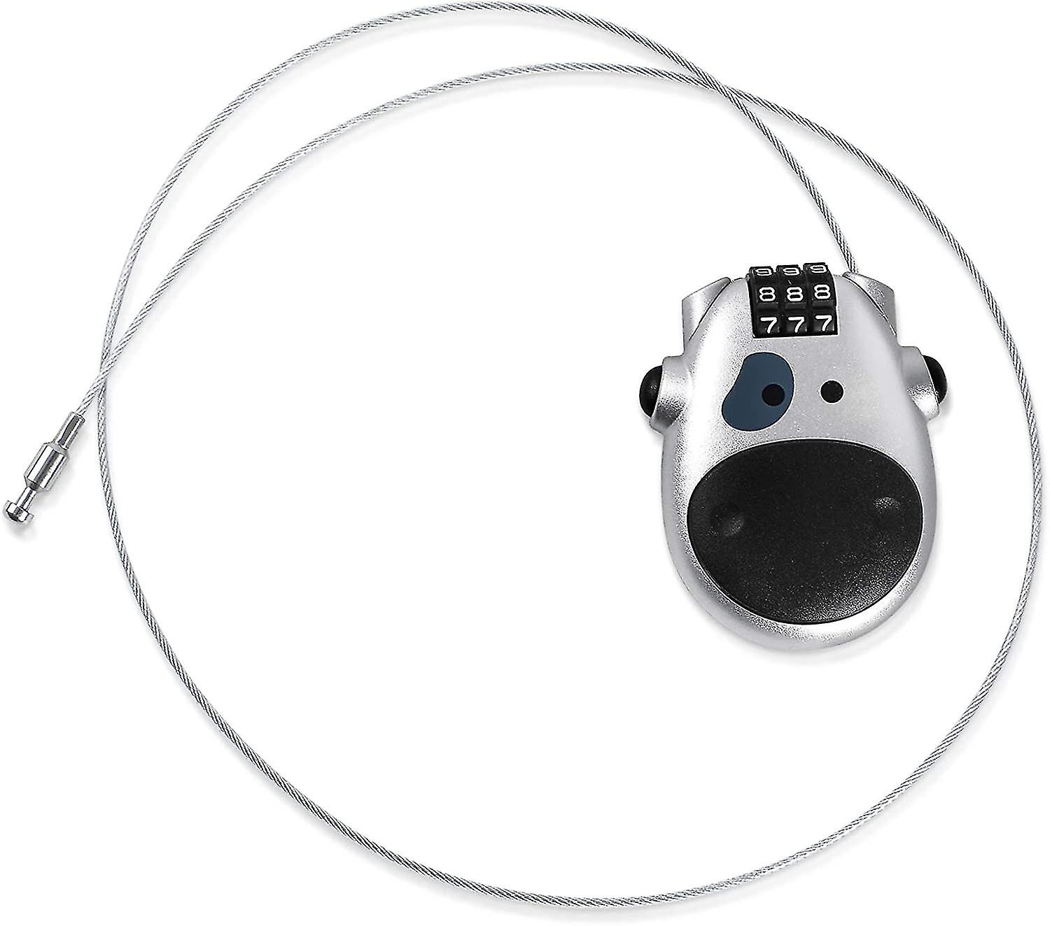 Cable Lock:bicycle Lock With Combination Bicycle Cable Lock + Luggage Lock+ Lock 3 Digits