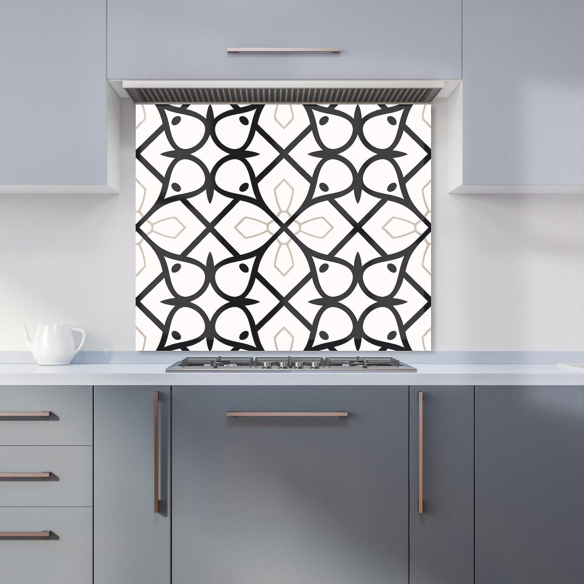 Arabic Style Pattern Kitchen Splashback