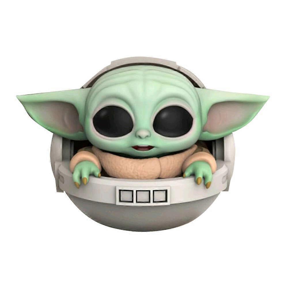 Star Wars Mandalorian The Child with Hover Pram Cosbaby Shiny Metallic Painted