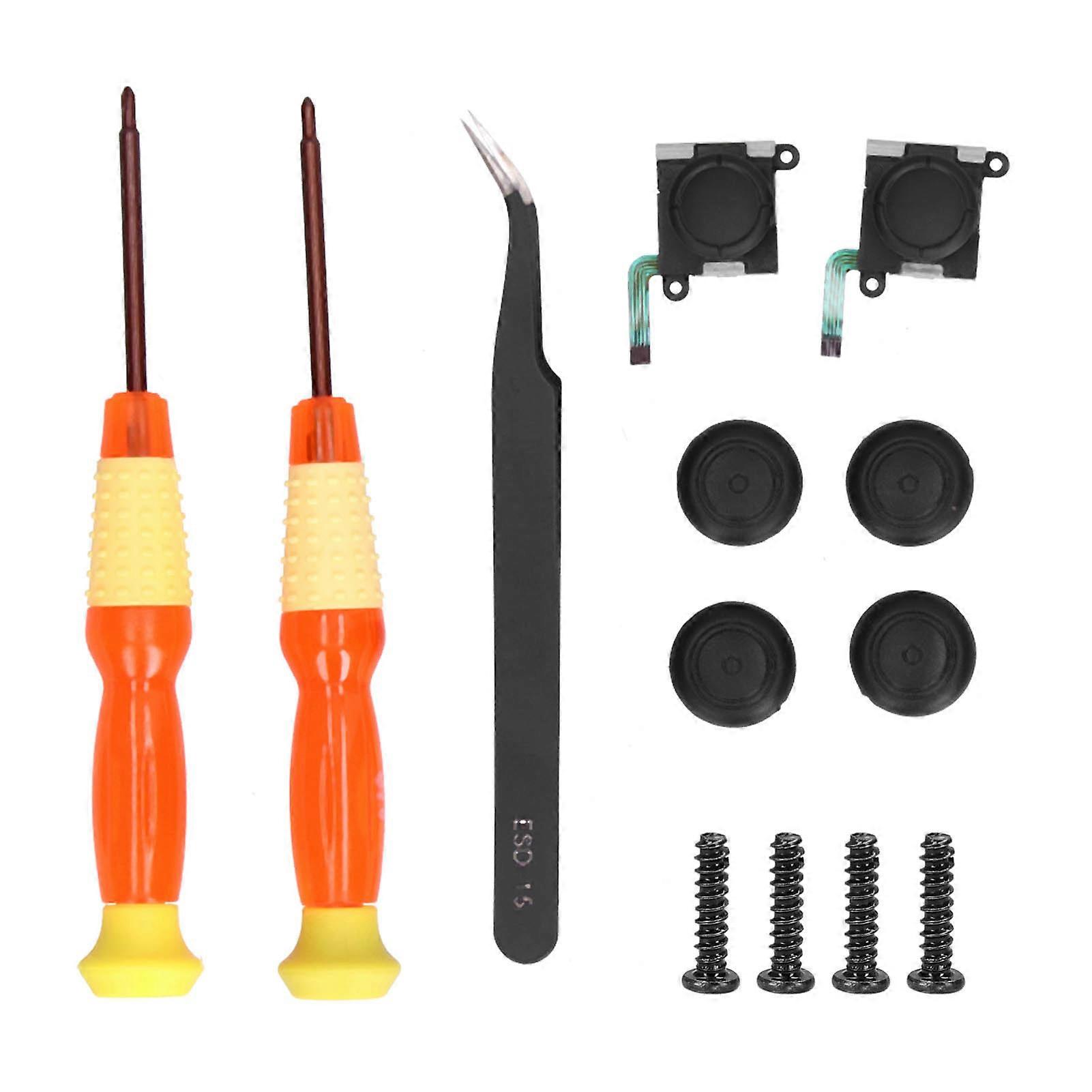 Qm2107093 2 Pack Joystick Replacement Kit Durable 3 Dimension Analog Joystick With Screwdriver For Switch Console