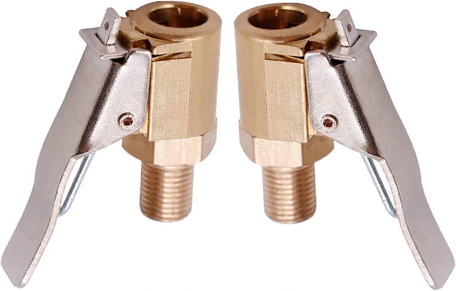 Brass Air Chuck, Car Tire Inflation Nozzle, Inflation Nozzle, Car Inflation Valve, Pneumatic Inflation Valve, Tire Inflation Nozzle2Pcs