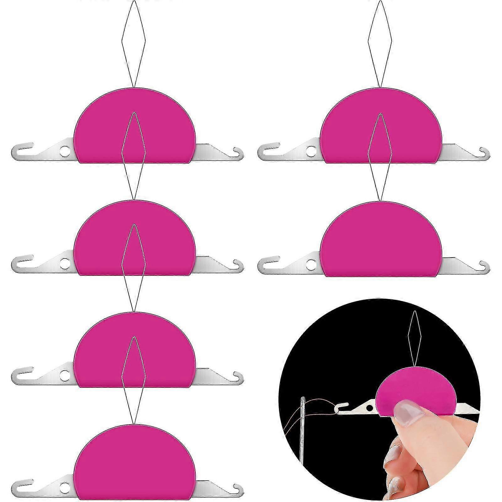 6 Pieces 3-in-1 Plastic Needle Threaders, Plastic Wire Loop Diy Needle Threader Hand Machine Sewing Tool For Diy