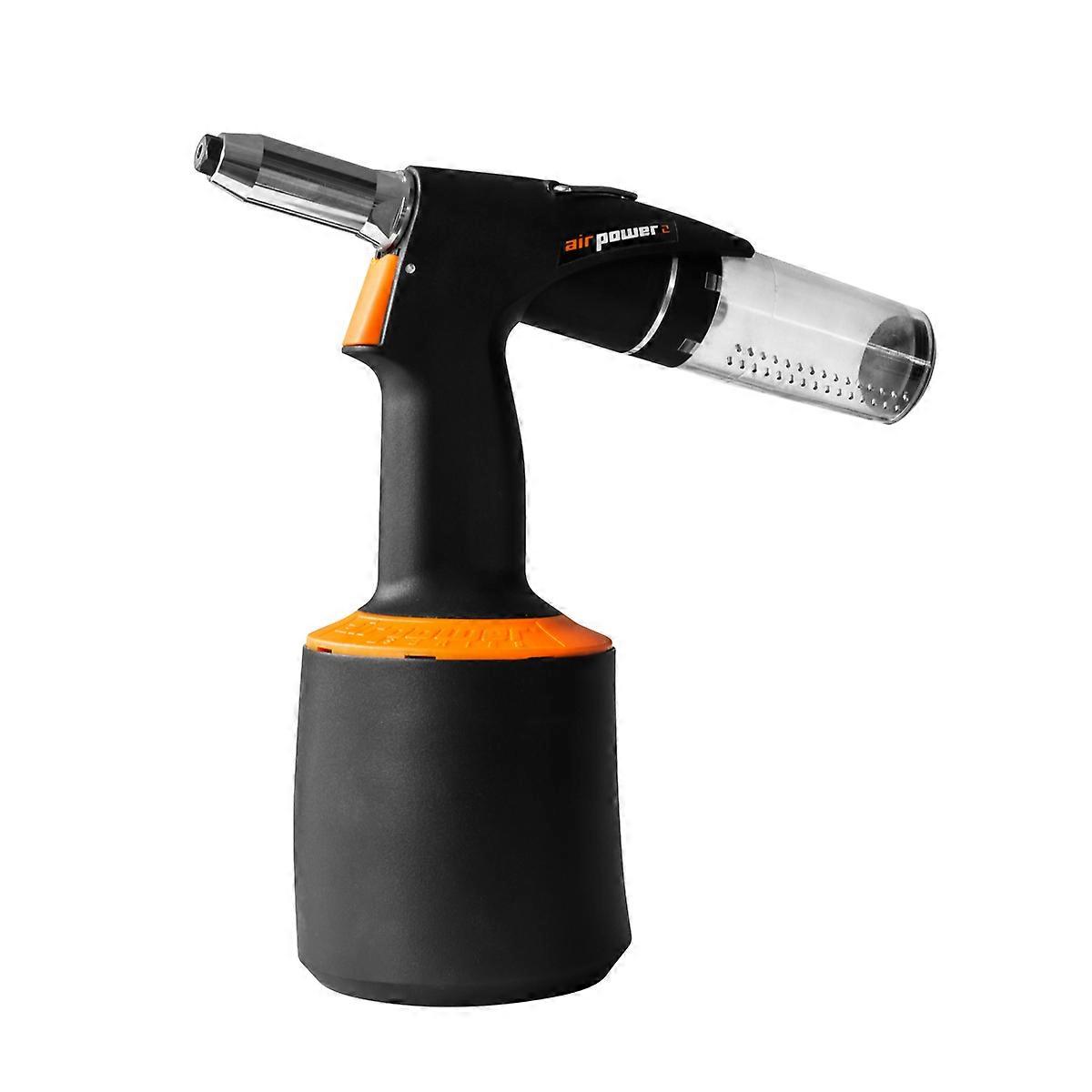 1 x airPower 2 - Pneumatic-hydraulic blind rivet setting tool, capacity ø 4,0 / 4,8 / 5,0 / 6,0 / 6,4 mm, incl. Nose pieces, Clamping jaws, Mandrel co