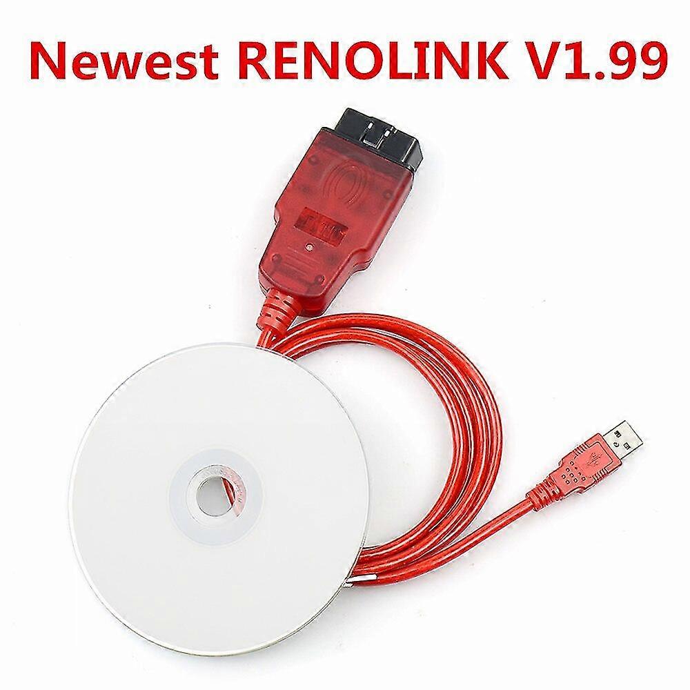 Renolink v1.87/v1.94/v1.99 obd2 ecu programmer for renault key/airbag/ecm/uch/programmer obd2 car diagnostic cable