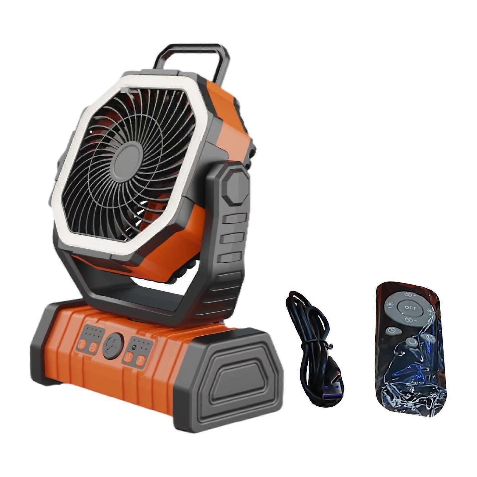 Camping Fan with Remote Rechargeable Portable Outdoor Fan for Garage RV Trip