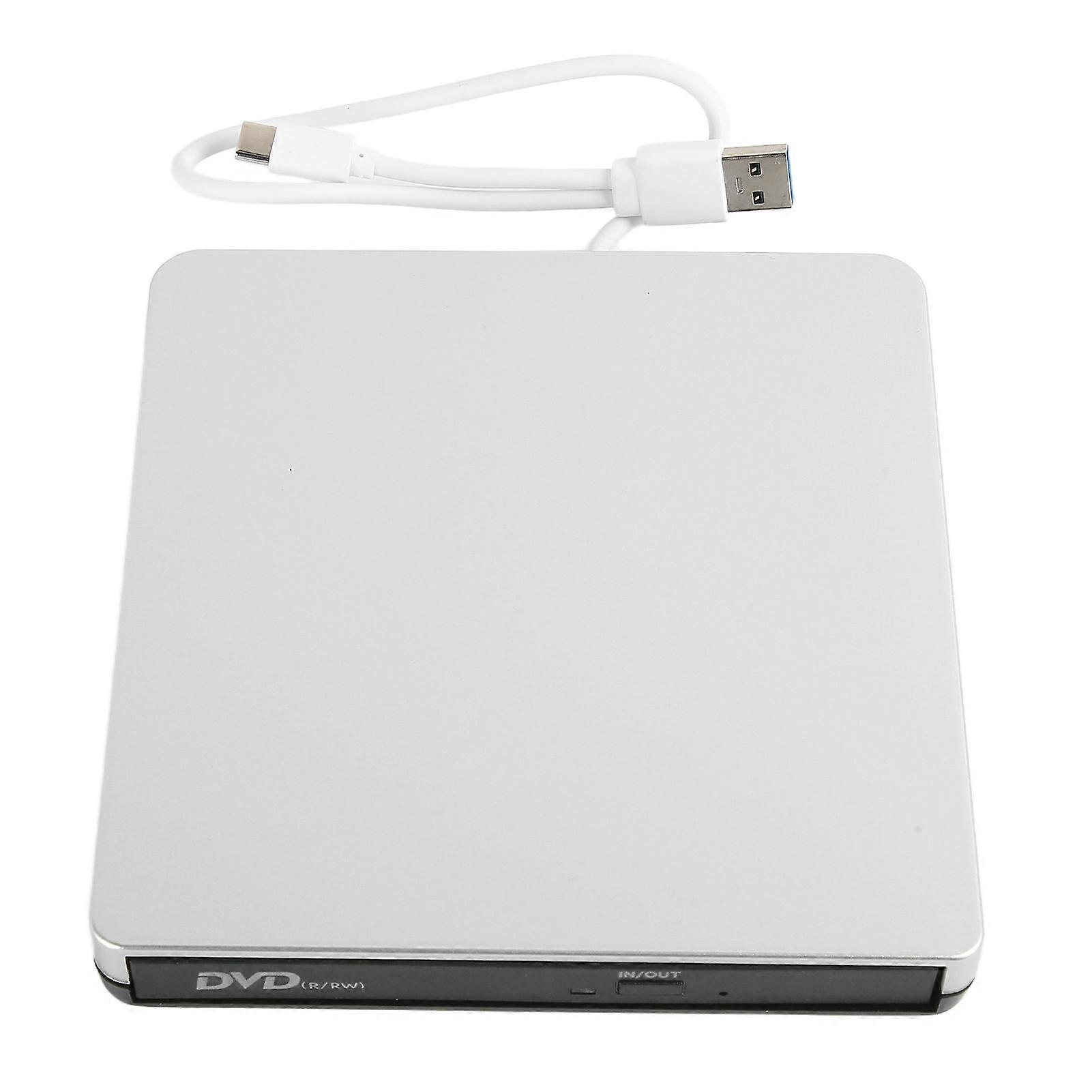 Externes CD-DVD-Laufwerk Ultrathin USB3.0 Typ C R RW Tragbarer CD-DVD-Brenner für Laptop-Desktop-Computer
