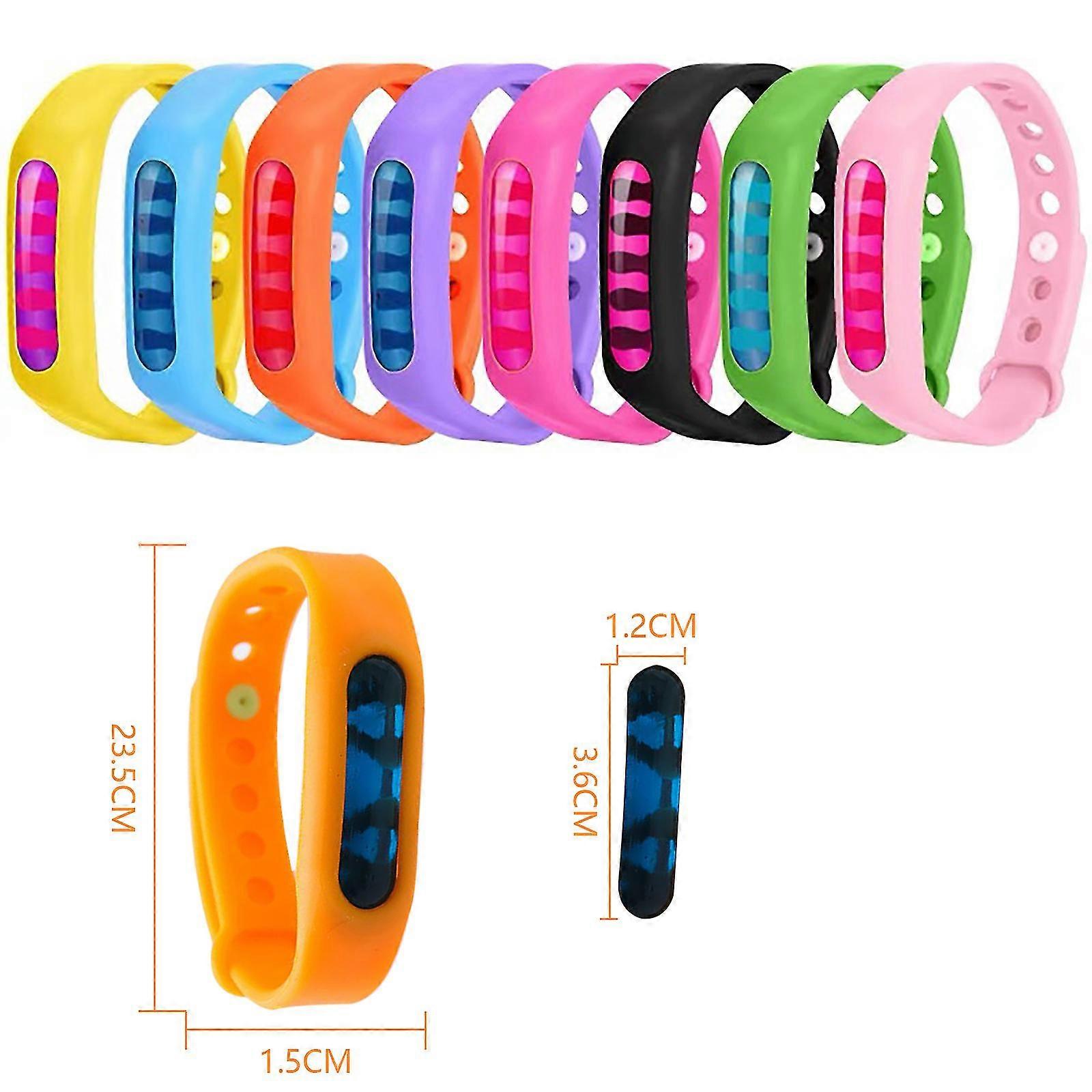 8 Pcs Band For Mosquito Tick Repelling On The Hand