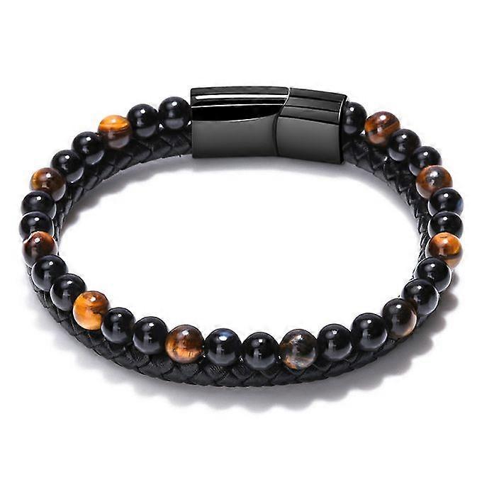 Volcano Natural Stone Agate Beaded  Wealth Luxurious Bracelet