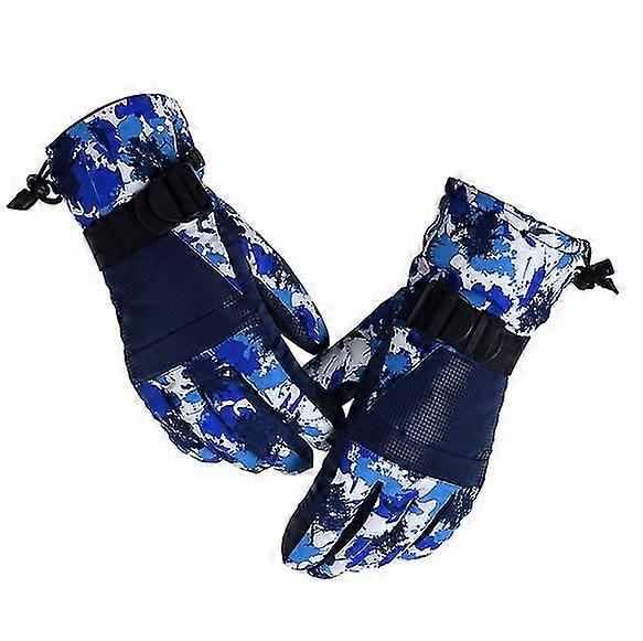 Climbing Gloves Touches Screen Non-slip Waterproof And Warm Men's Women's Ski Gloves A2