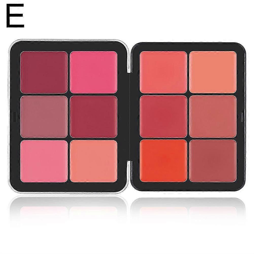 12-farget rødmepalett jernboks matt perlemorsfarget langvarig flerfarget lysende concealer blusher sett