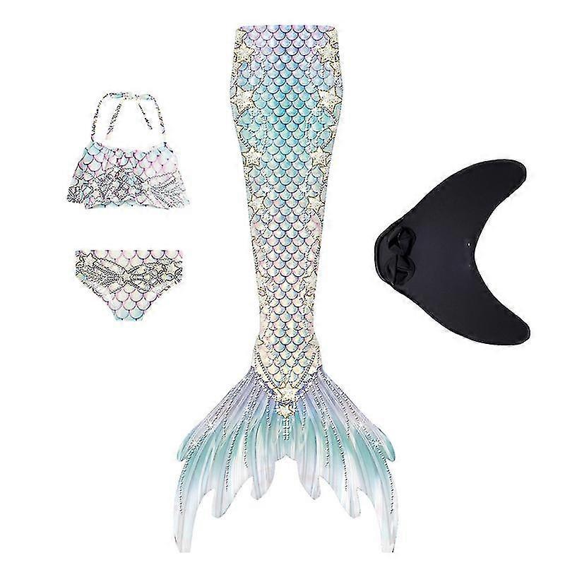 Zeemeermin staart badpak met monofin vrouwen badmode bikini set