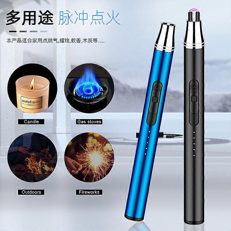 Processing Customized Aromatherapy Candle Ignition Pulse Single Arc Electronic Ignition Device Power Display Cigarette Lighter Cross-Border